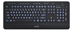 Azio Vision KB510W Large Font Wireless Keyboard