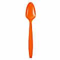 JAM PAPER Big Party Pack of Premium Plastic Spoons, Orange, 100 Disposable Spoons/Box  1 thumbnail image