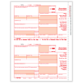 ComplyRight 1099-NEC Tax Forms, Federal Copy A, 2-Up, Laser, 8-1/2" x 11", Pack Of 50 Forms