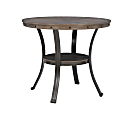 Powell Vinessa Pub Table, 36-1/4"H x 42"Dia., Gray/Pewter 1 thumbnail image
