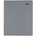 Office Depot Brand Weekly Monthly Appointment Book, 8 1/2" x 11", Silver, January 2027 to December 2027, OD71053027 1 thumbnail image