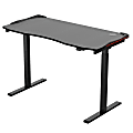 Highmore Tron 25"W Electric Height-Adjustable LED Gaming Computer Desk, Black