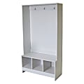 Homestar North America Modern 3-Cube Hall Tree, White 1 thumbnail image