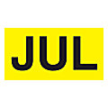 Tape Logic® Permanent Inventory Label Roll, Month-Style, "JUL," 3" x 2", Yellow, Roll Of 500