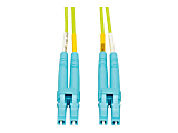 Eaton Tripp Lite Series 100G Duplex Multimode 50/125 OM5 LSZH Fiber Optic Cable (LC/LC), Lime Green, 5 m - N82005MOM5 1 thumbnail image