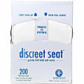 Hospeco Recycled Paper Toilet Seat Covers - For Toilet, Public Toilet - White - Paper - 25 / Carton 1 thumbnail image