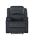 Relax A Lounger Dorian Microfiber Manual Recliner, Gray 1 thumbnail image