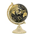Anji Mountain Globe, 7"H x 7-1/2"W x 7-1/2”D, Black/Gold 1 thumbnail image
