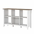 Bush Furniture Salinas 30"H 6-Cube Storage, Shiplap Gray/Pure White, Standard Delivery 1 thumbnail image