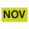 Tape Logic® Permanent Inventory Label Roll, Month-Style, "NOV," 3" x 2", Green, Roll Of 500 1 thumbnail image