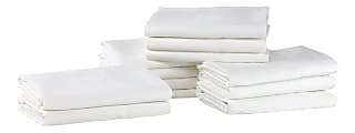 1888 Mills Lotus Satin Stripe Standard Pillowcases, 42” x 36”, White, Pack Of 72 Pillowcases