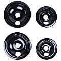 Certified Appliance Accessories Porcelain Style B Replacement Drip Bowls For GE And Hotpoint Electric Ranges, Black, Set Of 4 Bowls 1 thumbnail image