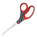 Scotch® Bent Precision Scissors, 8", Pointed, Gray/Red 1 thumbnail image
