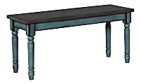 Powell Maillet Bench, Teal/Oak