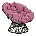 Office Star™ Papasan Chair, Purple/Gray