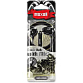 Maxell Classic Earbud with Mic Black - Stereo - Wired - Earbud - Binaural - In-ear - Black 1 thumbnail image