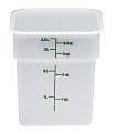 Cambro Poly CamSquare Food Storage Containers, 4 Qt, White, Pack Of 6 Containers 1 thumbnail image