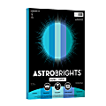 Astrobrights Color Laser Paper, Galactic Blues Assortment, Letter (8-1/2" x 11"), 100 Sheets Per Ream, 24 Lb, 96 Brightness