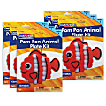 Creativity Street Pom Pom Animal Plate Kits, 7-1/2" x 8-1/2" x 1", Clownfish, Set Of 6 Kits 1 thumbnail image