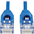 Tripp Lite Cat6a 10G Snagless Molded Slim UTP Network Patch Cable (M/M), Blue, 10 ft. - First End: 1 x RJ-45 Male Network - Second End: 1 x RJ-45 Male Network - 10 Gbit/s - Patch Cable - Gold Plated Contact - 28 AWG - Blue