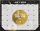 2024-2025 Willow Creek Press Academic Monthly Desk Pad Calendar, 17" x 22", Celestial, July To June, 47552
