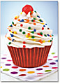 Viabella Birthday Greeting Card With Envelope, Frosting Cupcake, 5" x 7" 1 thumbnail image
