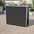 Flash Furniture Laminate Foldable Bar, 4', Black 1 thumbnail image