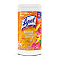 Lysol® Designer Tub Disinfecting Wipes, Brand New Day Scent, Canister Of 80 Wipes 1 thumbnail image
