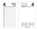 AT-A-GLANCE® Daily Loose-Leaf Desk Calendar Refill, 3-1/2" x 6", January to December 2021, E71750 1 thumbnail image