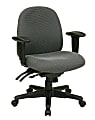 Office Star™ Work Smart Ergonomic Multifunction High-Back Chair, 38-1/4"H , Burgundy/Black
