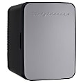 Frigidaire 0.35 Cu Ft 10-Liter 15-Can Mini Retro Stainless-Steel Refrigerator, Silver 1 thumbnail image