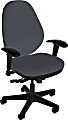 Sitmatic GoodFit Multifunction High-Back Chair With Adjustable Arms, Gray/Black