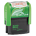 2000 PLUS® Green Line® Self-Inking Message Stamp, Posted, 9/16" x 1 3/4", 80% Recycled, Red Ink