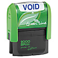2000 PLUS® Green Line® Self-Inking Message Stamp, Void, 9/16" x 1 3/4", 80% Recycled, Blue Ink