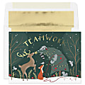 Custom Embellished Holiday Cards And Foil Envelopes, 7-7/8" x 5-5/8", Team Achievement, Box Of 25 Cards 1 thumbnail image