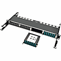 Eaton Tripp Lite Series 40Gb to 10Gb Breakout Cassette, (x2) 12-Fiber OM4 MTP/MPO ( Male with Pins ) to ( x12 ) LC Duplex, N4842M12LC12 1 thumbnail image