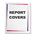 C-Line® Clear Report Covers, 8 1/2" x 11", Box Of 100