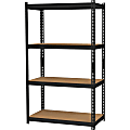 Hirsh® Iron Horse 2,300-Lb Capacity Steel Shelving Unit, 4-Shelves, Black 1 thumbnail image