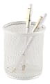 Office Depot® Brand Mesh Pencil Cup, 4-1/5”H x 3-1/2”W x 3-1/2”D, White