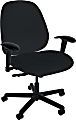 Sitmatic Boss Large-Scale Fabric High-Back Task Chair, Black 1 thumbnail image