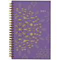 2024 Cambridge® Vienna Weekly/Monthly Planner, 5-1/2" x 8-1/2", Purple/Yellow/Brown, January To December 2024 , 122-200