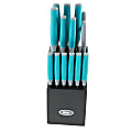 Oster Lindbergh Stainless-Steel 14-Piece Cutlery Set, Teal