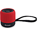 Verbatim Bluetooth Speaker System - Red - 100 Hz to 20 kHz - TrueWireless Stereo - Battery Rechargeable - 1 Pack
