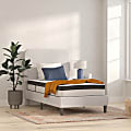 Flash Furniture Capri Hybrid Mattress, Twin Size, 10”H x 39”W x 75”D, White 1 thumbnail image