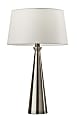 Adesso® Simplee Lucy 2-Piece Table Lamp Set, White Shades/Brushed Steel Bases 1 thumbnail image