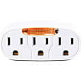 CyberPower GT300L Straight Outlet Adapter - NEMA 5-15R Outlet(s), NEMA 5-15P Plug Type, Straight Plug Style, White 1 thumbnail image