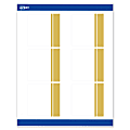 Avery® Print-To-The-Edge Labels & Sure Feed®, S00-DKG-PRWMP10, 3" x 3", Matte White, Preprinted Double Dipped Gold Edge Design, Pack Of 60 1 thumbnail image