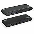 Plugable 14-in-1 USB-C Triple Monitor Laptop Docking Station with 100W Charging - DisplayLink Dock with 3x HDMI, Compatible with Windows, Mac, Chromebooks (Ethernet, Audio, 5x USB, microSD & SD Card)