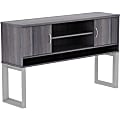 Lorell® Relevance Series Standing Hutch, 59"W, Charcoal 1 thumbnail image