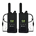 Cobra® MicroTALK CBA-PX500BC1-SV01 FRS/GMRS Two-Way Radios, Black, Pack Of 2 Radios 1 thumbnail image